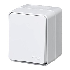 Выключатель одноклавишный Systeme Electric AtlasDesign 10A 250V белый ATN540111