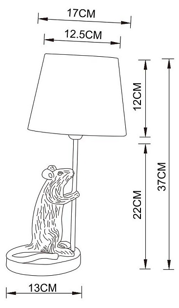 Настольная лампа Arte Lamp Gustav A4420LT-1GO фото 3