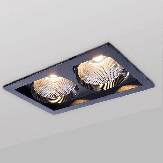 Встраиваемый светодиодный светильник Arte Lamp Privato A7018PL-2BK изображение 2 Встраиваемый светодиодный светильник Arte Lamp Privato A7018PL-2BK Фото № 2