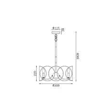 Подвесная люстра Vele Luce Vita VL4234P06 3