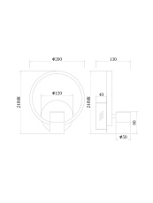 Настенный светильник Freya Тумблер / Tumbler FR6074WL-L12GB 1