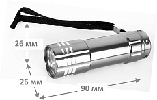 Ручной светодиодный фонарь Ultraflash Classic от батареек 110х35 16 лм UF5LED 7901 1