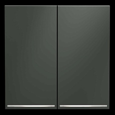 Клавиши для выключателя/переключателя двухклавишного с подсветкой S70 (титан) Voltum VLS000406 1