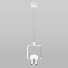 Подвесной светодиодный светильник Eurosvet Oskar 50165/1 LED белый/серебро 2