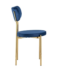 Кухонный стул Stool Group Барбара велюр синий золотые ножки DC-09040A HLR-64 1