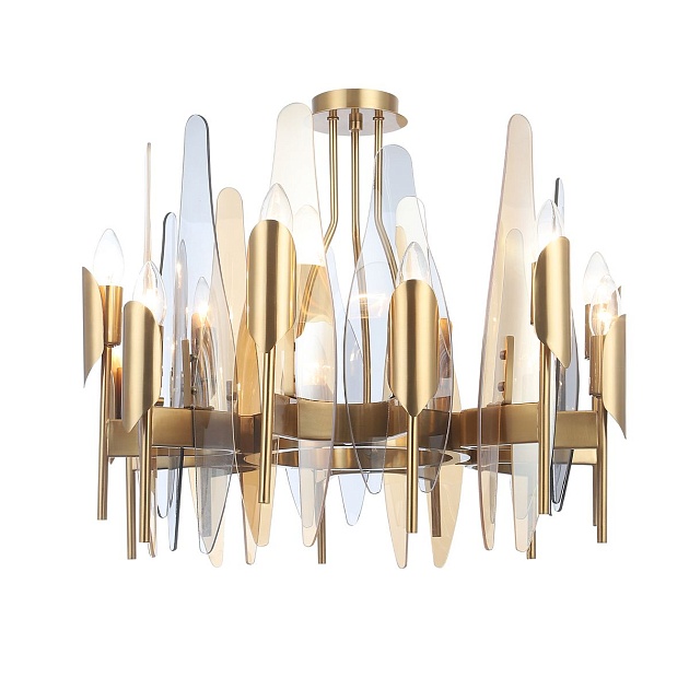 Подвесная люстра Crystal Lux Casa SP-PL12 Brass изображение 2 Подвесная люстра Crystal Lux Casa SP-PL12 Brass Фото № 2