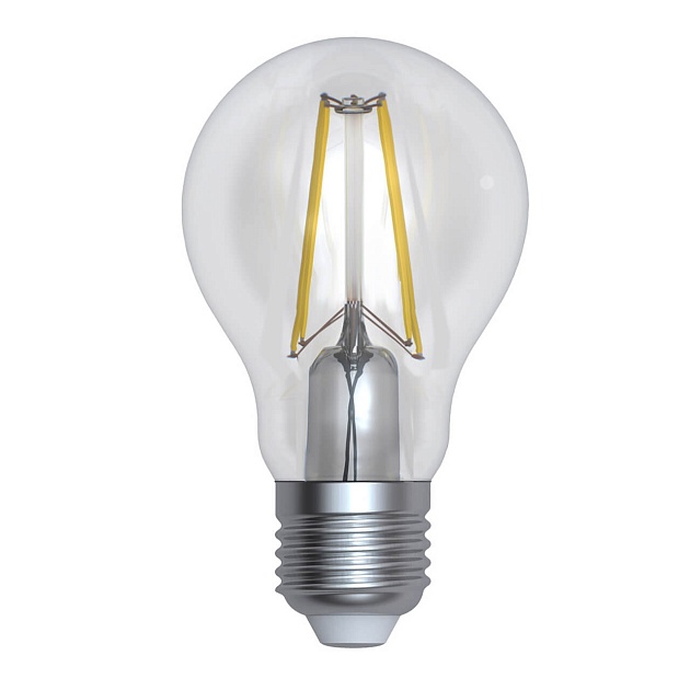 Лампа светодиодная филаментная диммируемая Uniel E27 10W 3000K прозрачная LED-A60-10W/3000K/E27/CL/DIM GLA01TR UL-00005181 фото 