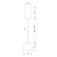 Подвесной светодиодный светильник Elektrostandard Giro 50215/1 Led черный жемчуг a055676 1