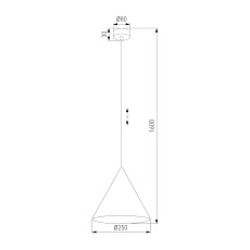 Подвесной светильник TK Lighting 10066 Cono 1