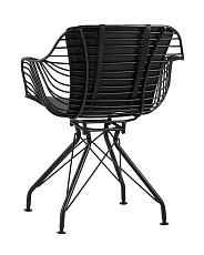 Кресло Stool Group Thomas черное с черной подушкой TMS-18A-P18 BL/BL 3