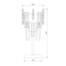 Настольная лампа Bogates Lago 01108/1 Strotskis 1