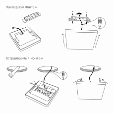 Потолочный светодиодный светильник Elektrostandard DLS043 10W 4200K a047941 1