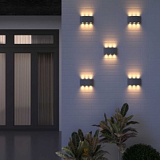 Уличный настенный светодиодный светильник Elektrostandard 1551 Techno LED Twinky Trio a038417 3