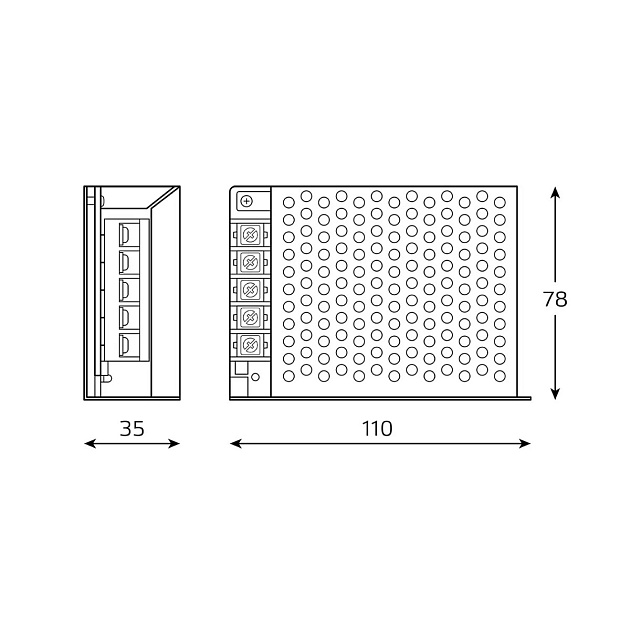 Блок питания Gauss 60W 12V IP20 BT503 Фото № 5