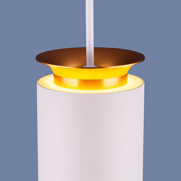 Подвесной светодиодный светильник Elektrostandard DLS021 9+4W 4200К белый матовый/золото a045501 фото 3