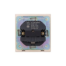 Розетка STRONG 1-ая с/з с/у з/ш 16А с USB A+C быстрой зарядки 5В/3А шелк KRANZ KR-78-0704-8 4