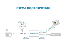 Контроллер RGBW Apeyron с пультом 12/24V 04-29 1