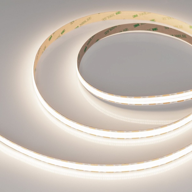 Светодиодная лента Arlight 22W/m 1088Led/m CSP дневной белый 5M COB-X1088-12mm 24V Day4000 046930 Фото № 1