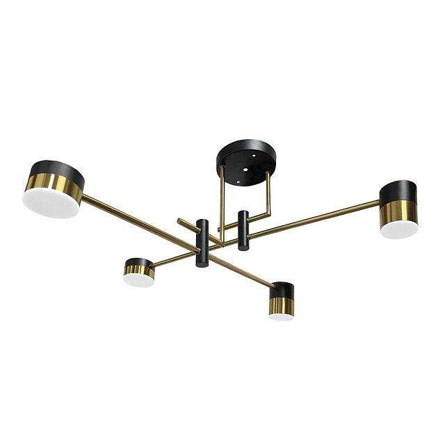 Потолочная светодиодная люстра Gerhort G51243/4BK+AB изображение 1 Потолочная светодиодная люстра Gerhort G51243/4BK+AB Фото № 1