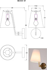 Бра MyFar Aurora MR1930-1W 1