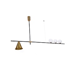Подвесной светильник Lumina Deco Renzo LDP 6043-4 BK+MD 1