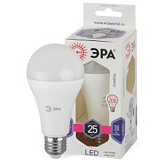 Лампа светодиодная ЭРА E27 25W 6000K матовая LED A65-25W-860-E27 Б0035336 2