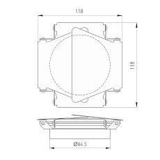 Шторки кашетирующие Arlight LGD-Barndoors-R85 046761 1