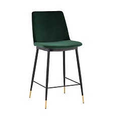 Полубарный стул Stool Group Мелисса велюр зеленый FDC9055C GREEN FUT-73