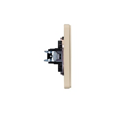 Розетка ROUND HDMI с/у шелк KRANZ KR-78-0730-7 3