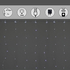 Cветодиодная гирлянда Sneha занавес Роса белый настраиваемый контроллером A-972 W