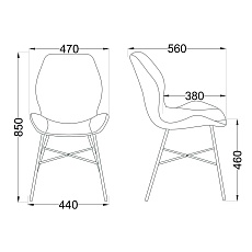 Кухонный стул AksHome Congo черный, экокожа 66123 1