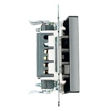 Выключатель одноклавишный Stekker Катрин черный GLS10-7103-05 39603 4