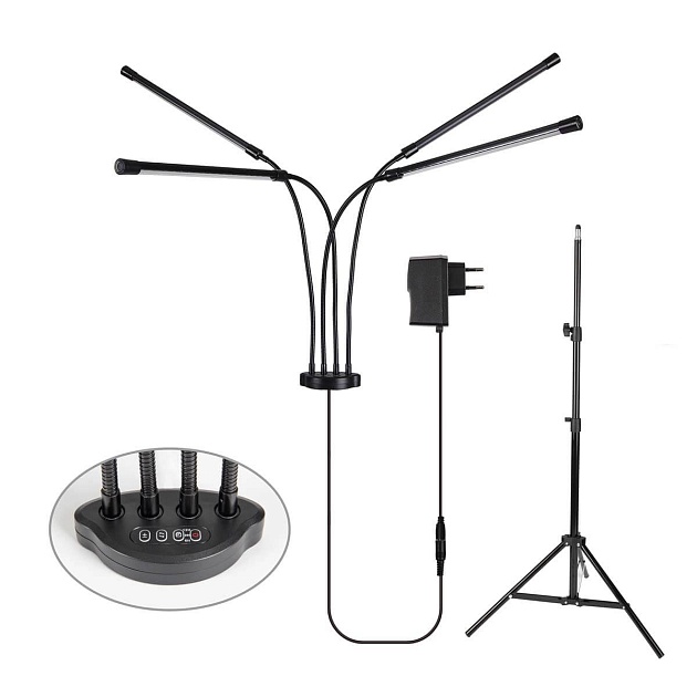 Светодиодный светильник для растений Uniel Minigarden ULT-P32-36W/SPLE/TM/40 IP40 Black Quad UL-00008905 Фото № 1
