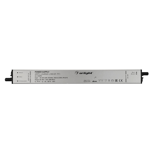 Блок питания Arlight ARPV-LG48060-LINEAR-PFC 034893 изображение 3 Блок питания Arlight ARPV-LG48060-LINEAR-PFC 034893 Фото № 3