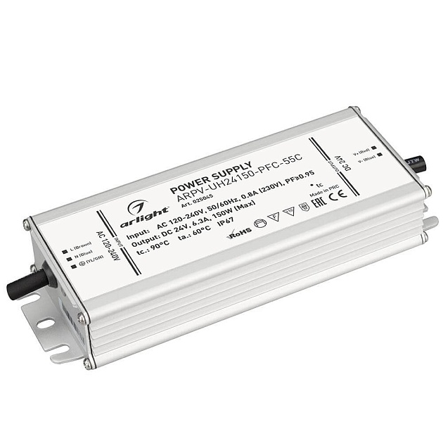 Блок питания Arlight ARPV-UH24150-PFC-55C 24V 150W IP67 6,3A 025045 Фото № 1