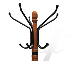 Напольная вешалка Sheffilton SHT-CR12 светлый орех/черный/мрамор 5264842502 2