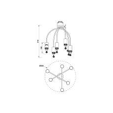 Потолочная люстра Vele Luce Pioggia VL4283L06 3
