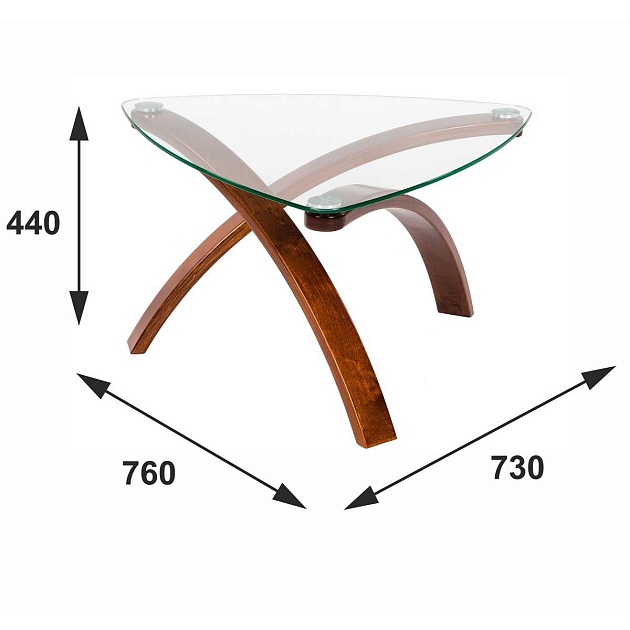Журнальный стол Мебелик Гурон 3 001813 изображение 3 Журнальный стол Мебелик Гурон 3 001813 Фото № 3