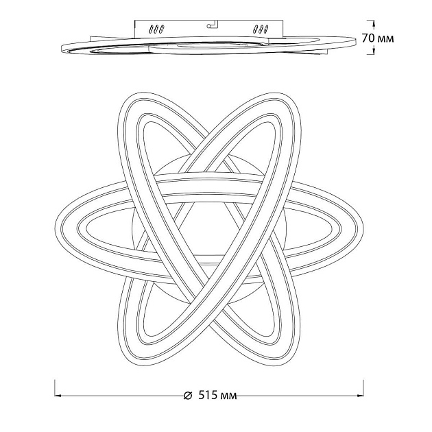 Потолочный светодиодный светильник Escada Quant 10245/3LED Фото № 2