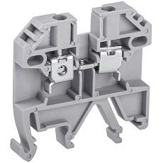 Зажим наборный изолированный (винтовой) ЗНИ - 4,0 (JXB4), серый, Stekker 39355