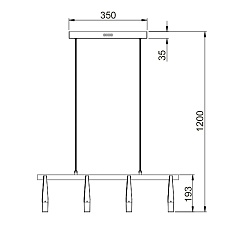 Подвесной светильник Vele Luce Negro VL7102P08 3