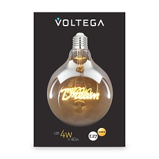 Лампа светодиодная филаментная Voltega 271 E27 4W 2500K желтая 8552 4
