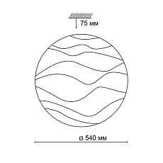 Настенно-потолочный светодиодный светильник Sonex Pale Erica 2090/EL 4