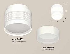 Комплект накладного светильника Ambrella light Techno Spot XS (C8431, N8401) XS8431001 2