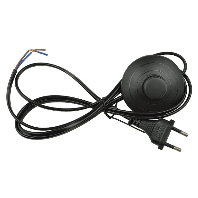 Шнур сетевой с вилкой и выключателем Uniel UCX-C20/02A-170 Black UL-00004435 Фото № 1