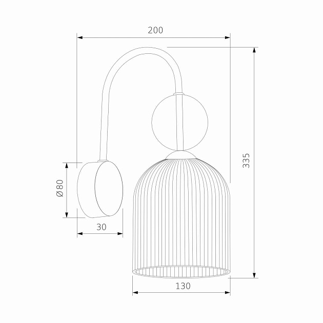 Бра TK Lighting 11140 Sophia Cognac a071828 Фото № 3