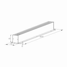 Шинопровод магнитный встраиваемый Arlight Mag-Track-4560-F-3040 028067(1) 2