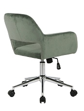 Поворотное кресло Stool Group Ross велюр оливковый ROSS CHROME VELVET CACTUS 2