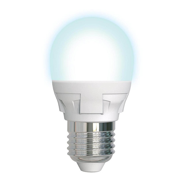 Лампа светодиодная диммируемая Uniel E27 7W 4000K матовая LED-G45 7W/4000K/E27/FR/DIM PLP01WH UL-00004301 фото 