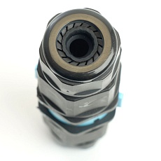 Соединитель-коннектор LD540 разъемный с замком 3-контактный, с пружинным контактом IP68, черный 49193 3